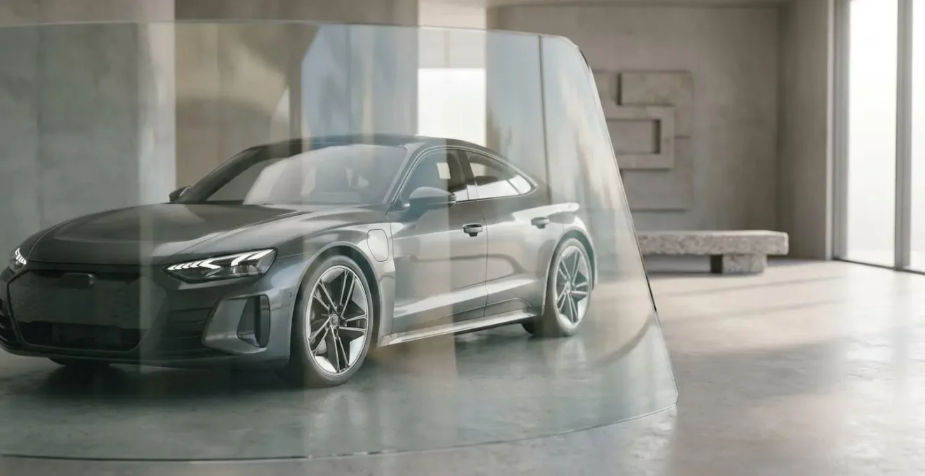 Vue symbolique d'une voiture neuve sous protection financière illustrant les enjeux de l'assurance valeur à neuf